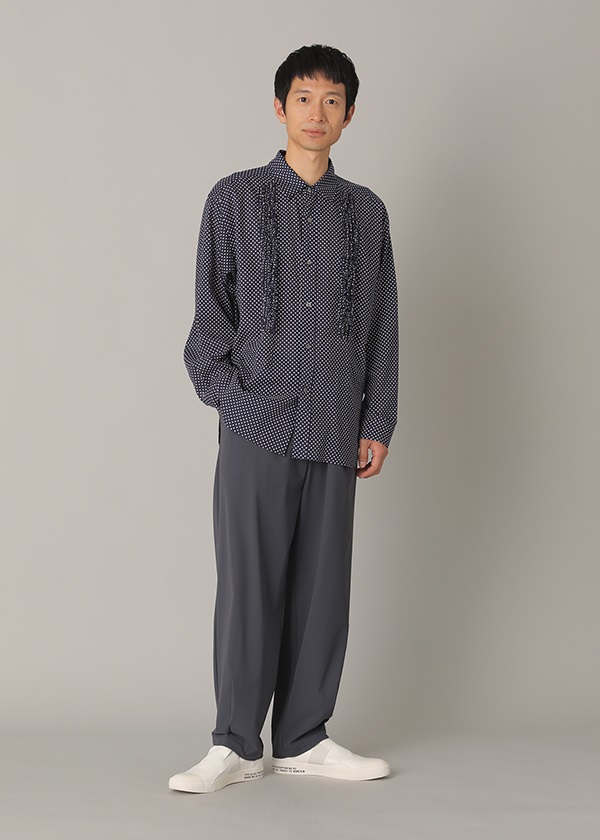 ZUCCa / メンズ ドットプリント / シャツ(M navy(13)): CABANE de ZUCCa| A-net ONLINE STORE