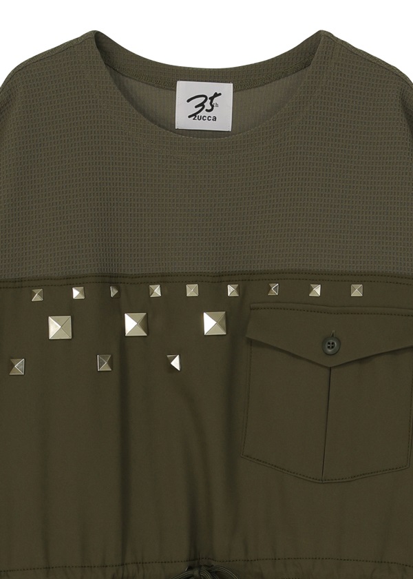 ZUCCa / (L)ワッフル / ワンピース(M khaki(09)): ZUCCa| A-net ONLINE