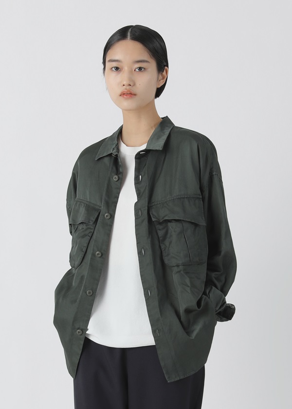 ZUCCa / S キュプラサテン / シャツ(M green(10)): SALE| A-net ONLINE