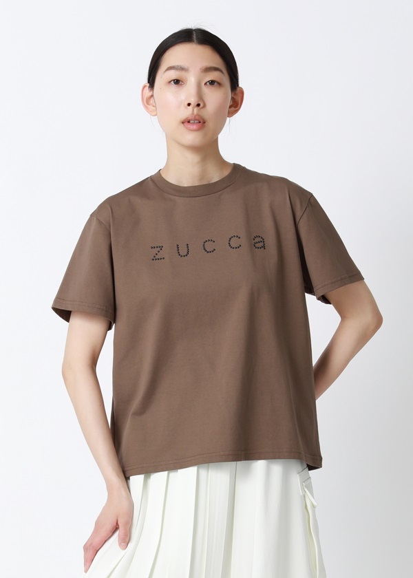 ZUCCa / ミニスタッズロゴT / Tシャツ(M brown(05)): ZUCCa| A-net