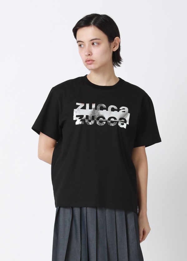 ZUCCa / P ダブルロゴT / Tシャツ(M black(26)): ZUCCa| A-net ONLINE