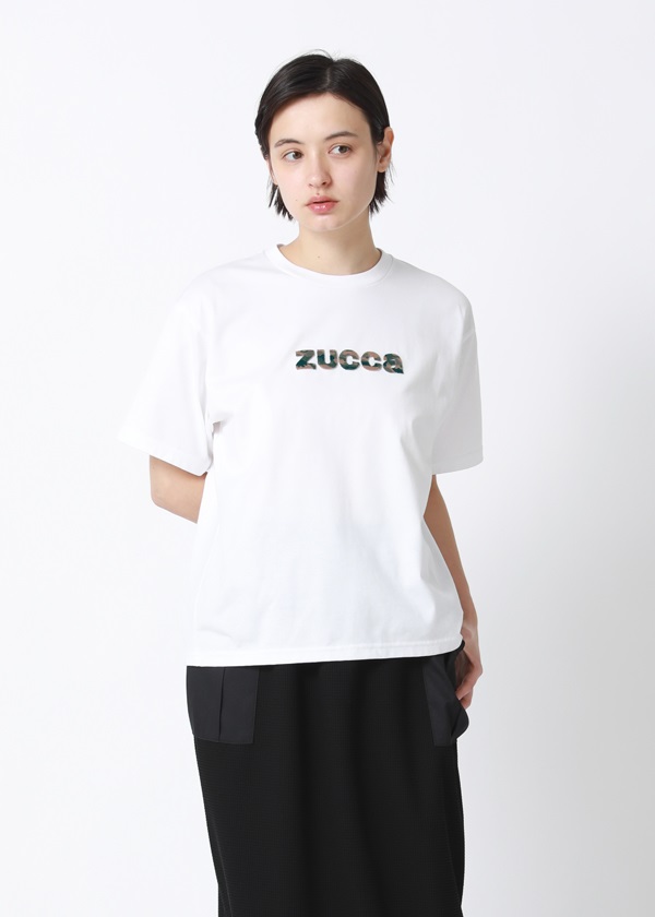 ZUCCa / PO ブラシロゴT / Tシャツ(M white(01)): ZUCCa| A-net ONLINE