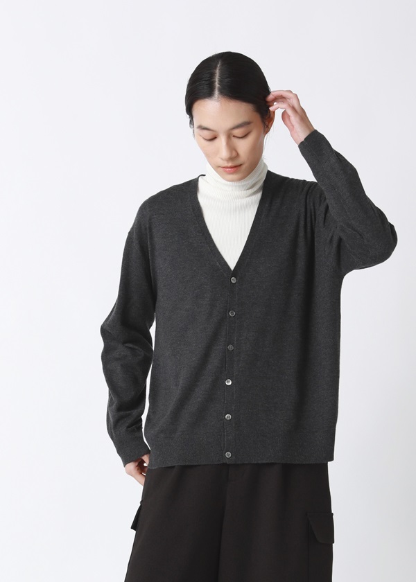 ZUCCa / PO ウォッシャブルニット / カーディガン(M charcoal gray(25