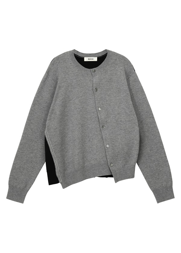 先行予約> ZUCCa / バイカラーニット / カーディガン(M light blue(11)): ZUCCa| A-net ONLINE STORE